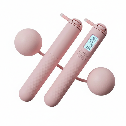 1Pair Ropeless Jump Rope Smart Cordless Counting Skipping Rope Anti-Slip Adjustable Weighted Cordless Jump Ropes